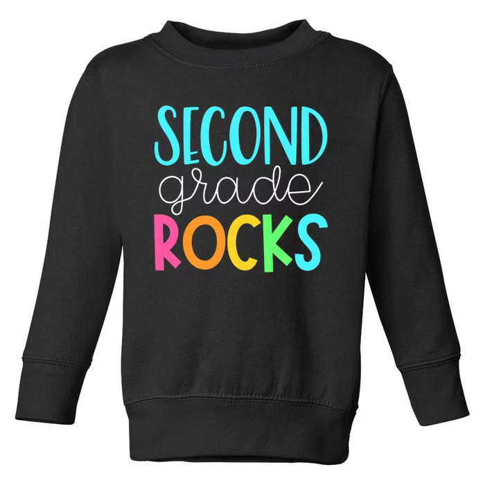 2nd grade teacher, second grade rocks Toddler Sweatshirt