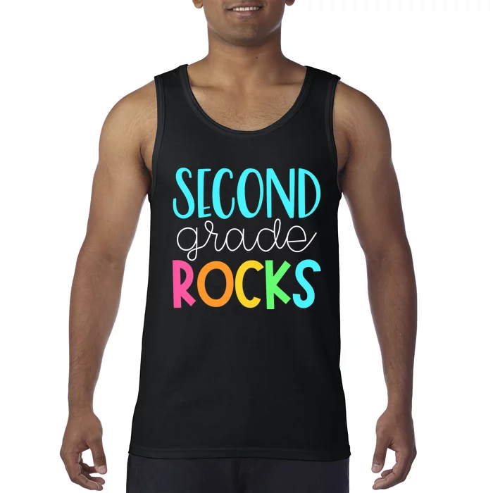 2nd grade teacher, second grade rocks Tank Top