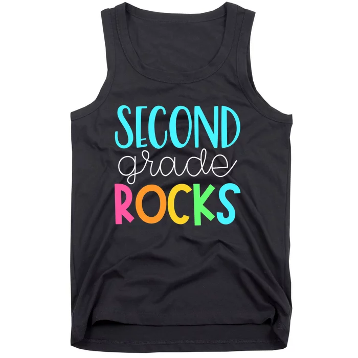 2nd grade teacher, second grade rocks Tank Top