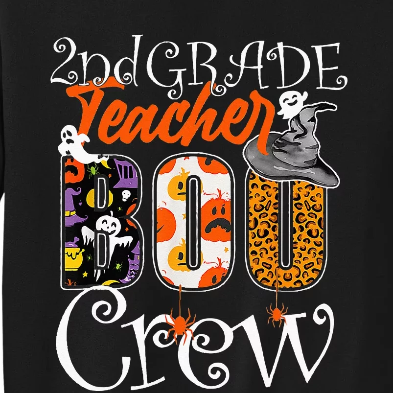 2nd Grade Teacher Boo Crew Halloween Second Grade Teacher Sweatshirt