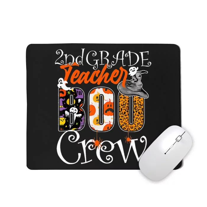 2nd Grade Teacher Boo Crew Halloween Second Grade Teacher Mousepad