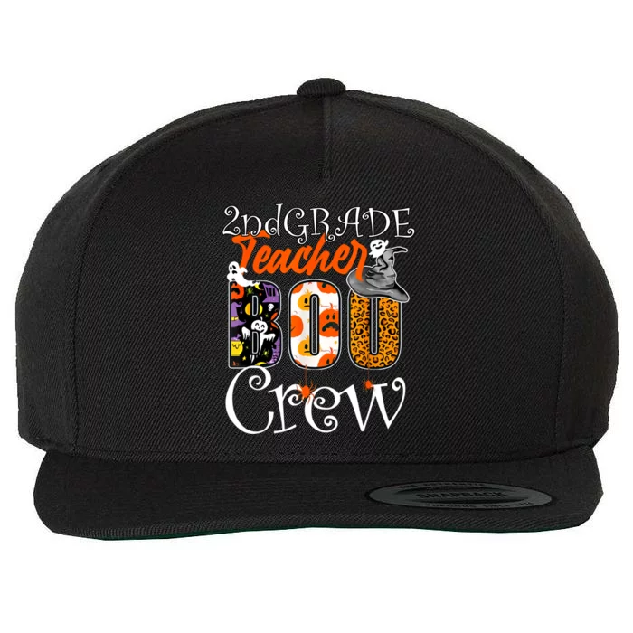 2Nd Grade Teacher Boo Crew Halloween Second Grade Teacher Gift Wool Snapback Cap