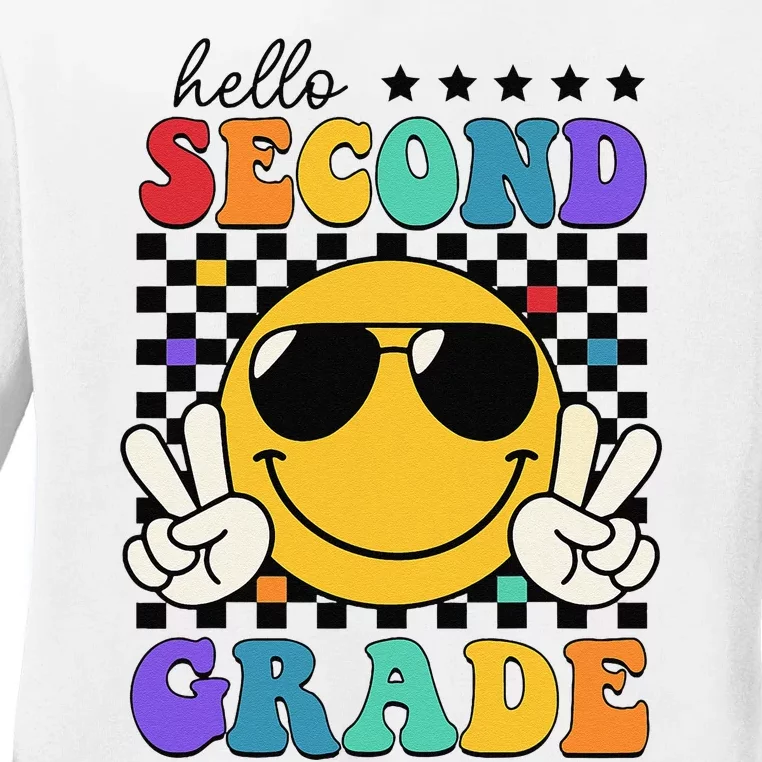 2nd Grade Teachers First Day Second Grade Ladies Long Sleeve Shirt