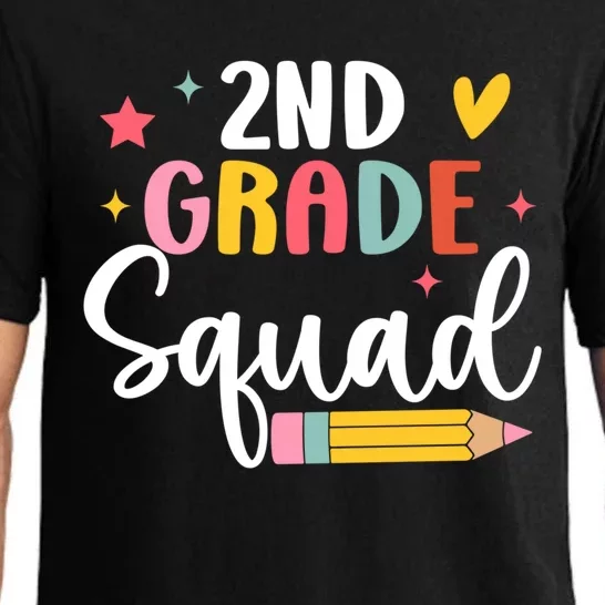 2Nd Grade Teacher Back To School Student Second Grade Squad Gift Pajama Set