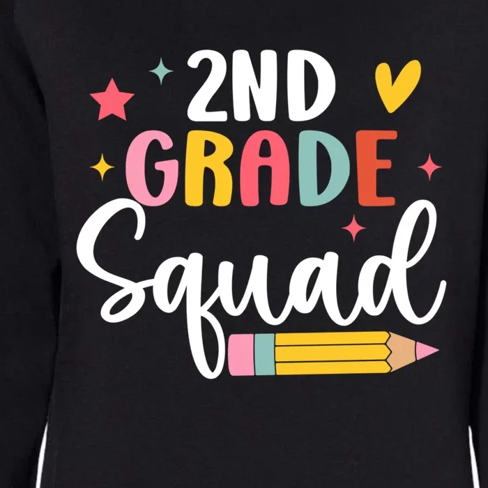 2Nd Grade Teacher Back To School Student Second Grade Squad Gift Womens California Wash Sweatshirt