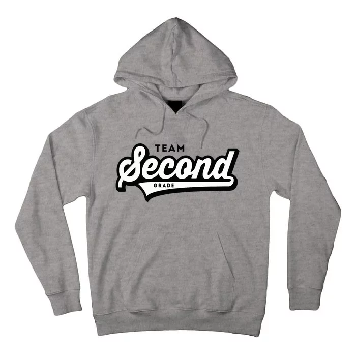 2nd Grade Team School Teacher Second Baseball Style Tall Hoodie