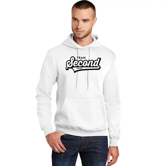 2nd Grade Team School Teacher Second Baseball Style Hoodie