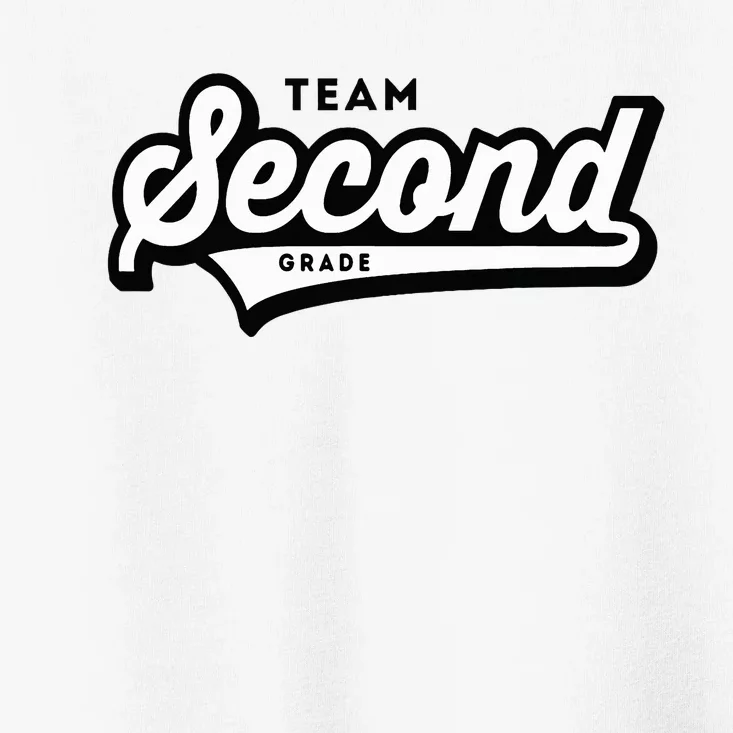 2nd Grade Team School Teacher Second Baseball Style Toddler T-Shirt