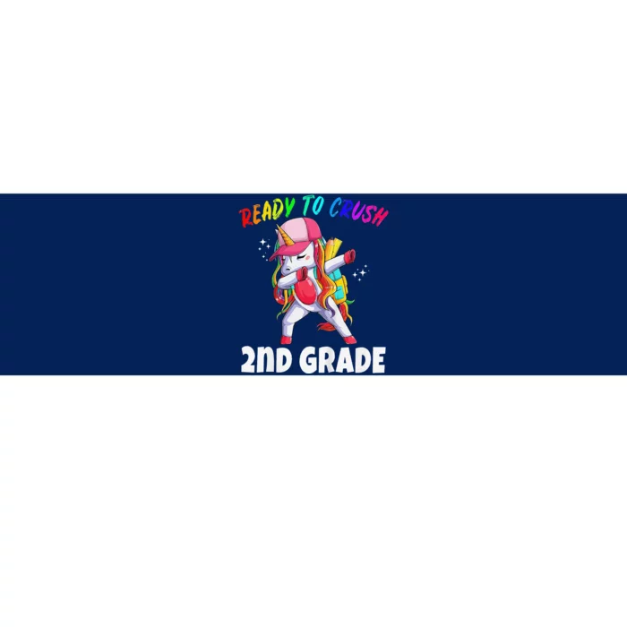 2nd Grade Unicorn First Day Of School Gift Rainbow Bumper Sticker