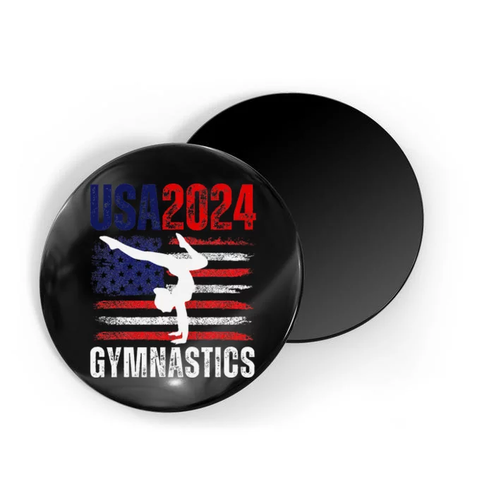 2024 Gymnastics Usa Flag Magnet