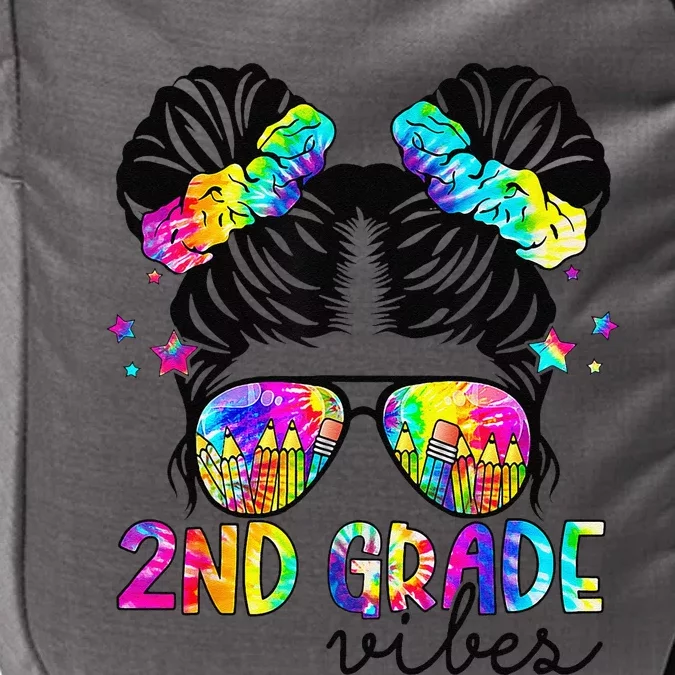 2nd Grade Vibes Messy Bun Team Second Grade Back To School Impact Tech Backpack