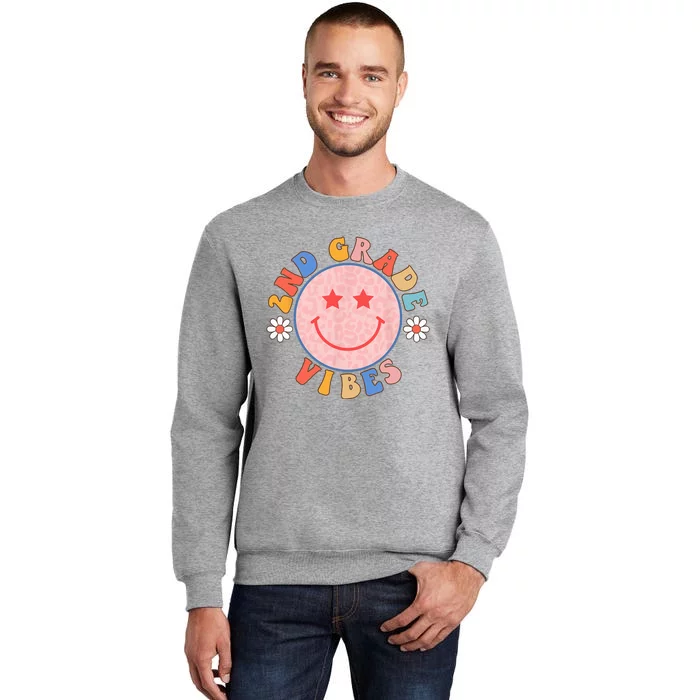 2nd grade vibes back to School funny teacher student Tall Sweatshirt