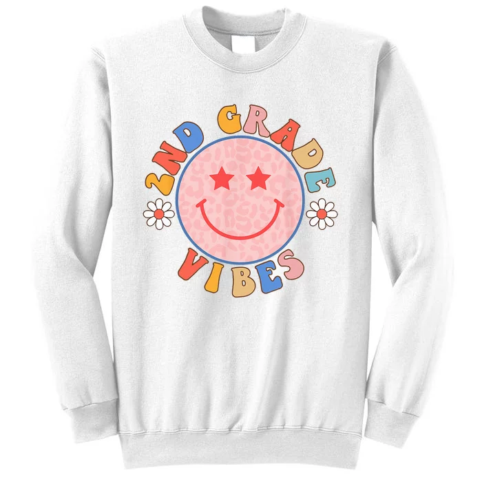 2nd grade vibes back to School funny teacher student Sweatshirt