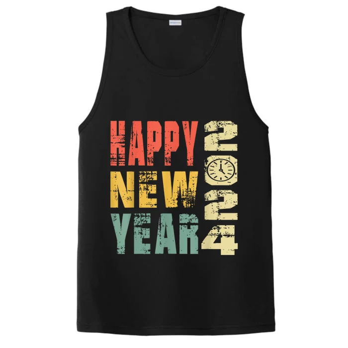 2024 Happy New Year Celebration Vintage Performance Tank