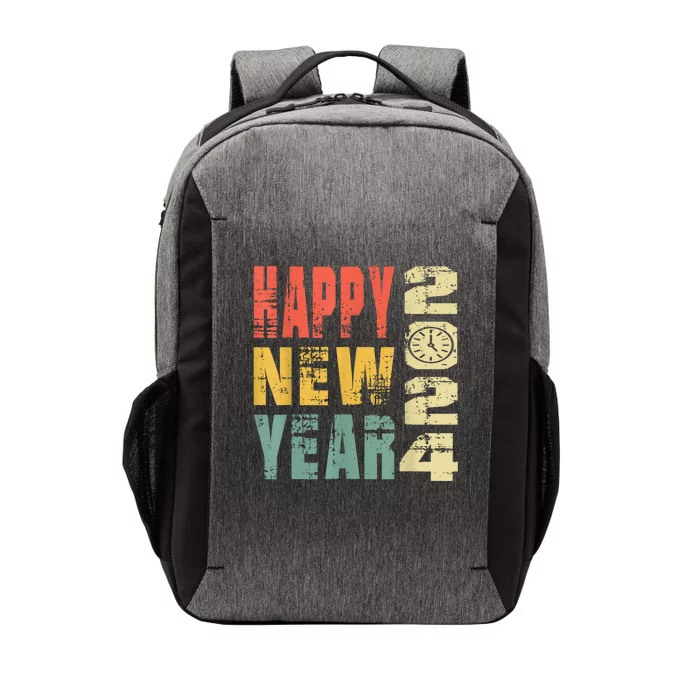 2024 Happy New Year Celebration Vintage Vector Backpack