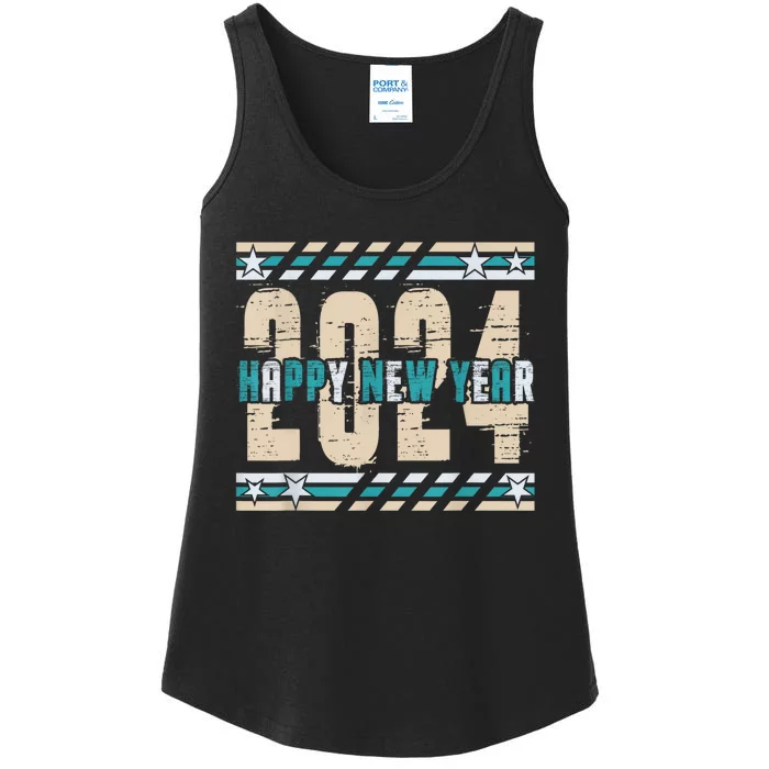 2024 Happy New Year Celebration Ladies Essential Tank