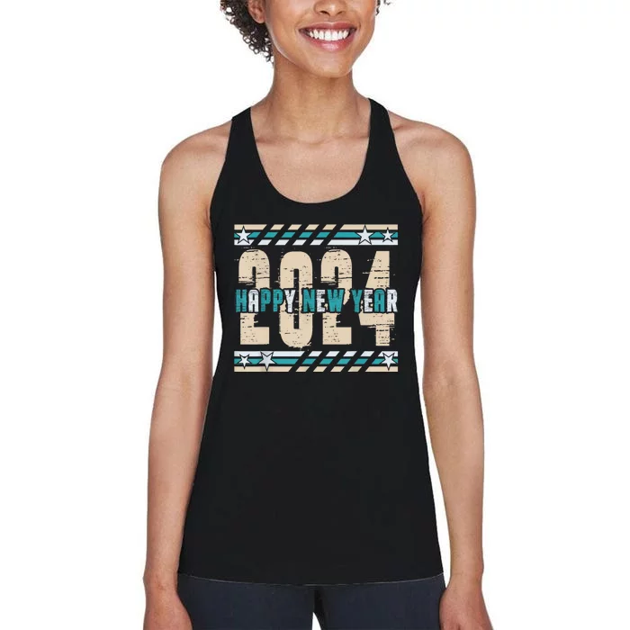 2024 Happy New Year Celebration Women's Racerback Tank