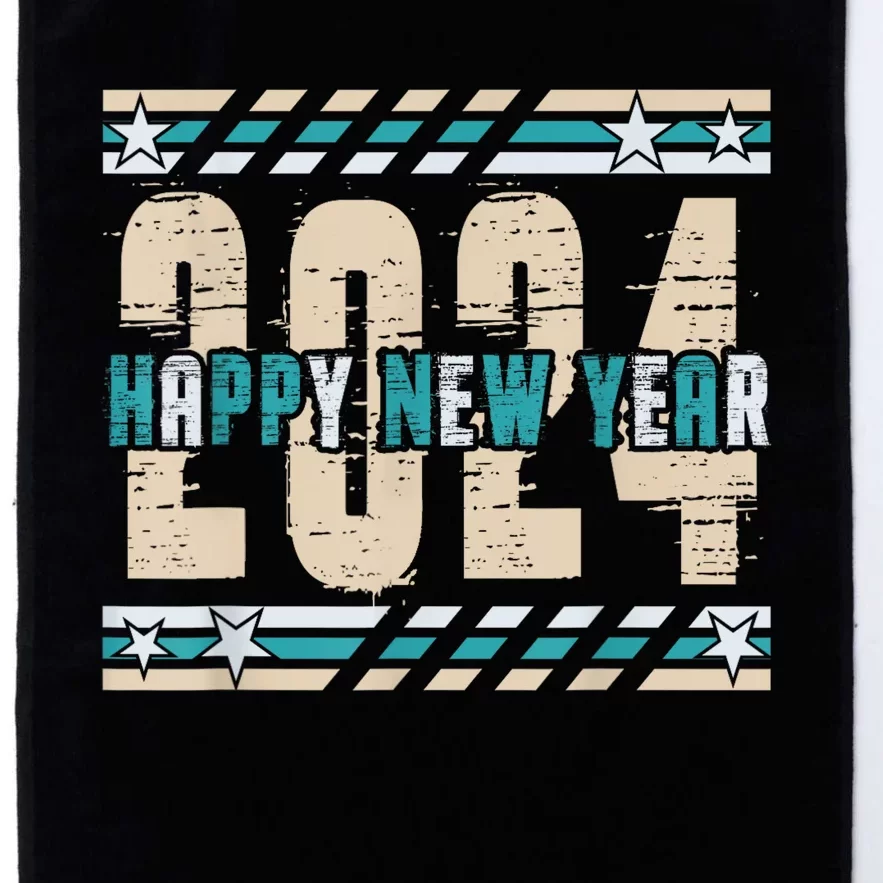 2024 Happy New Year Celebration Platinum Collection Golf Towel