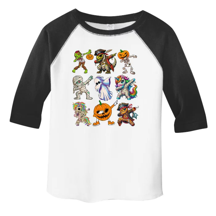 2024 Halloween Squad Dabbing Halloween Funny Gift Toddler Fine Jersey T-Shirt