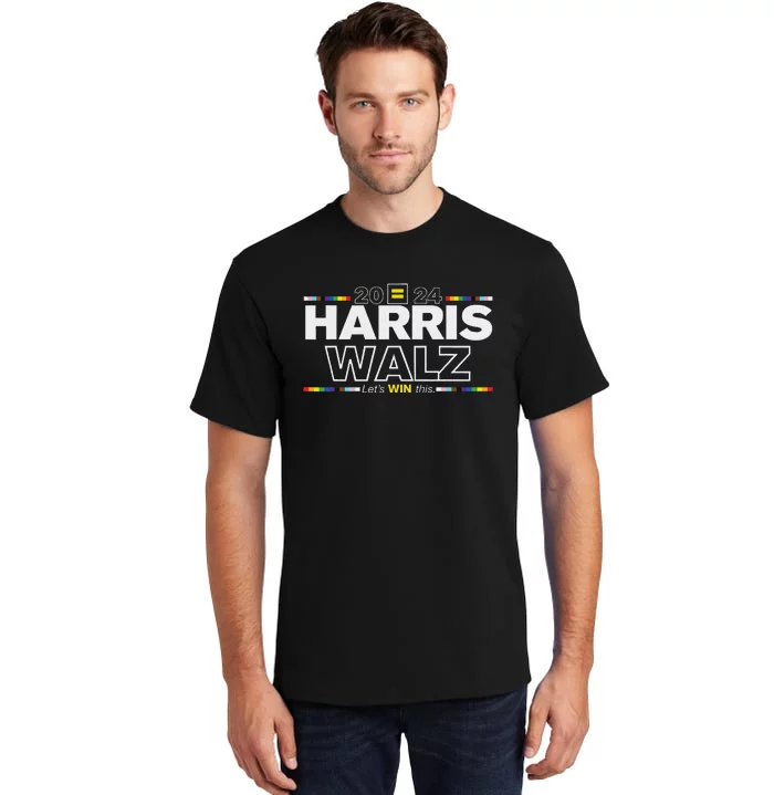 2024 Harris Waiz LetS Win This Election President 2024 Tall T-Shirt