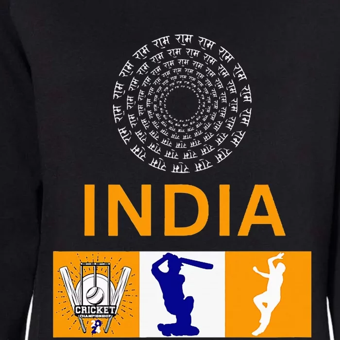 2024 India Cricket Jersey India Cricket In Usa Womens California Wash Sweatshirt