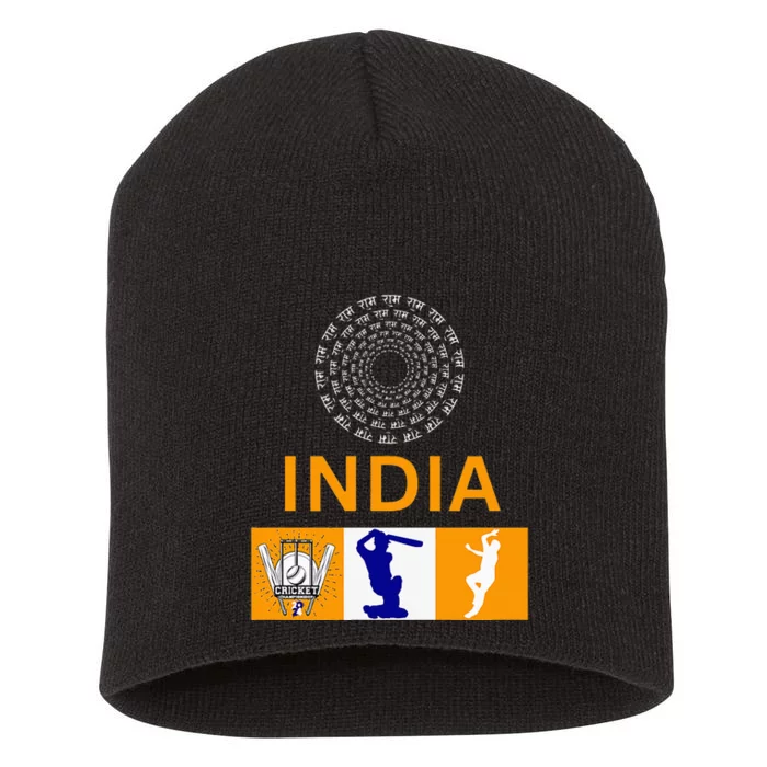 2024 India Cricket Jersey India Cricket In Usa Short Acrylic Beanie