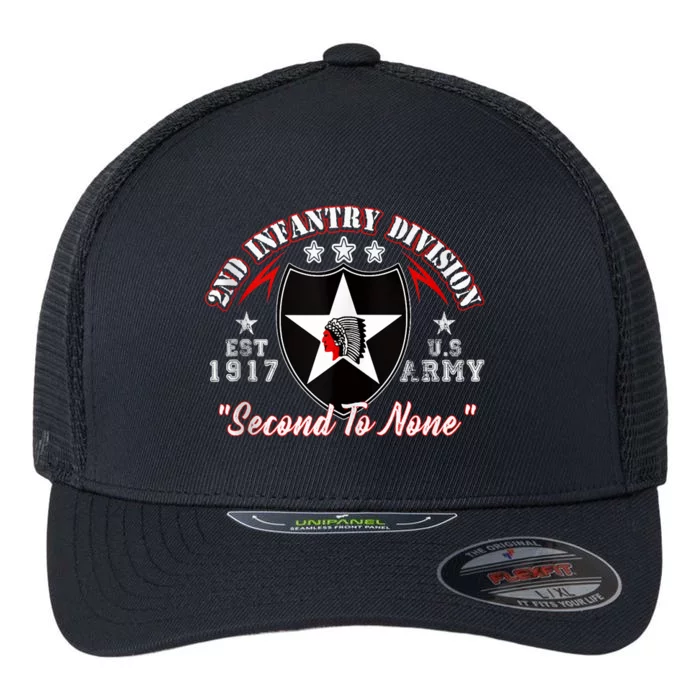 2nd Infantry Division Shirts Second To None Flexfit Unipanel Trucker Cap