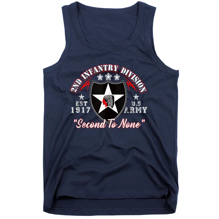 2nd Infantry Division Shirts Second To None Tank Top