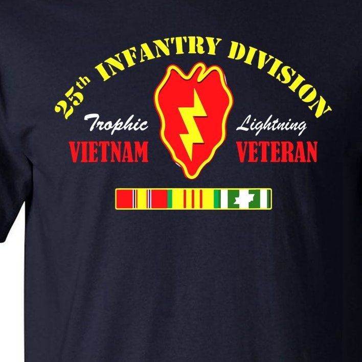 25th Infantry Division Vietnam Veteran Tropic Lightning Tall T-Shirt |  TeeShirtPalace