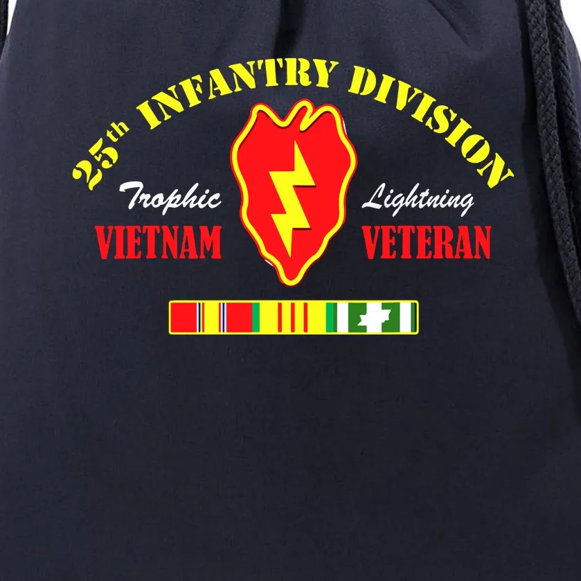 25th Infantry Division Vietnam Veteran Tropic Lightning Drawstring Bag