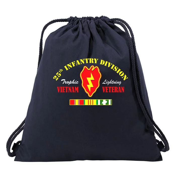 25th Infantry Division Vietnam Veteran Tropic Lightning Drawstring Bag