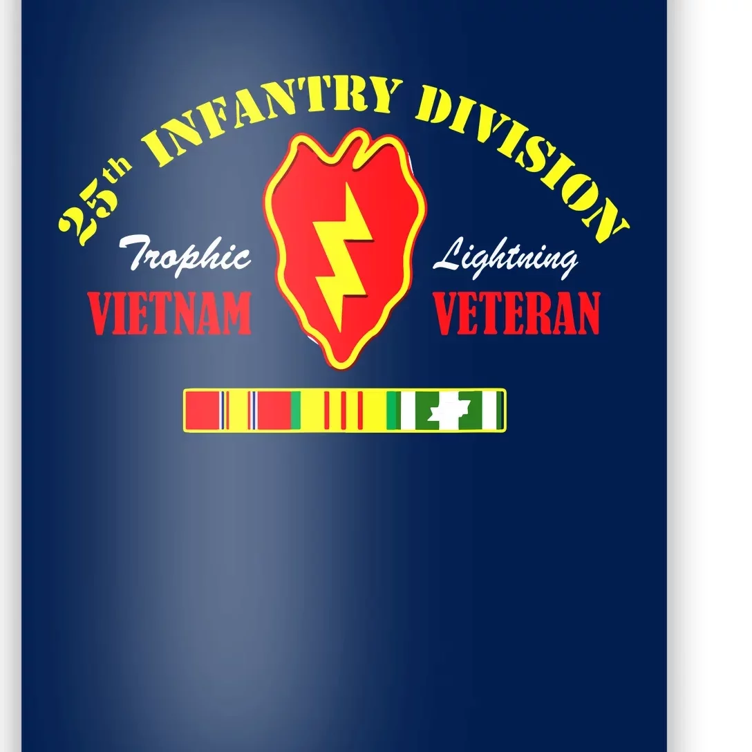 25th Infantry Division Vietnam Veteran Tropic Lightning Poster