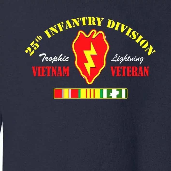 25th Infantry Division Vietnam Veteran Tropic Lightning Toddler Sweatshirt