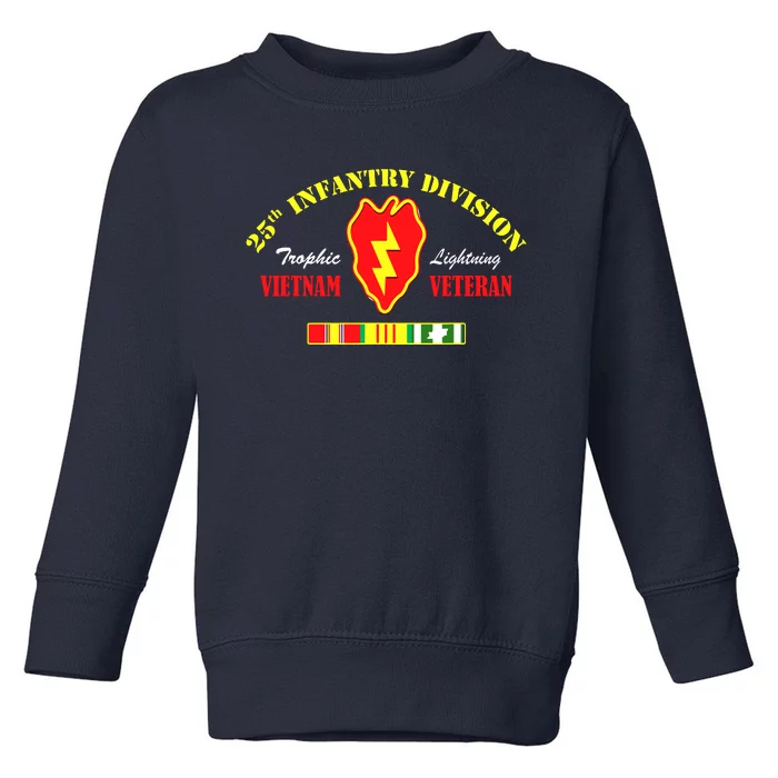 25th Infantry Division Vietnam Veteran Tropic Lightning Toddler Sweatshirt