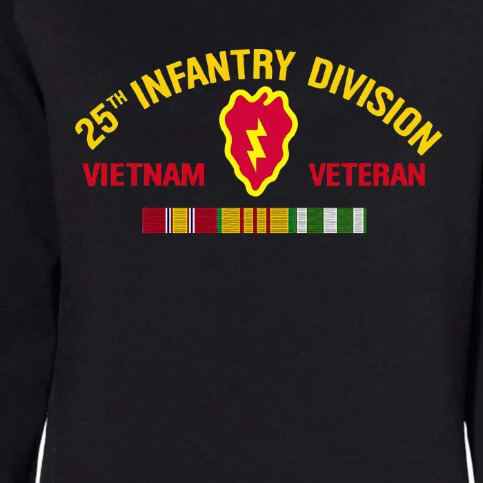 25th Infantry Division Vietnam War Veteran Womens California Wash Sweatshirt