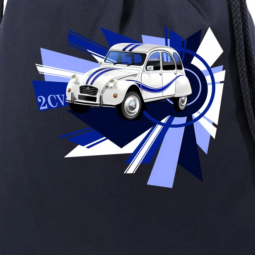 2cv Illustrated Graphic Artwork Drawstring Bag