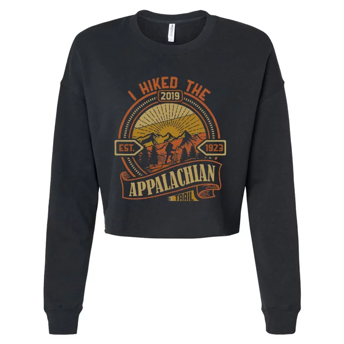 2019 I Hiked The Appalachian Trail Backpackers Hike Souvenir Cropped Pullover Crew