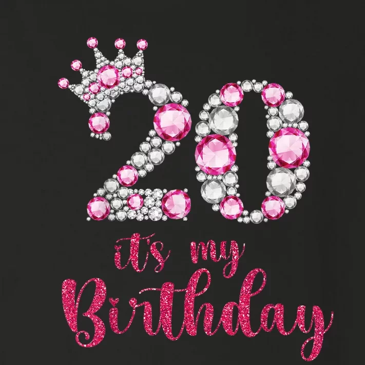 20 It's My Birthday 20th Birthday 20 Years Old Bday Toddler Long Sleeve Shirt