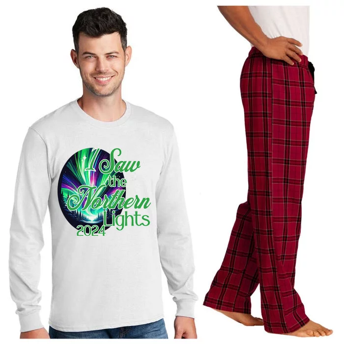 2024 I Saw The Northern Lights May 2024 Long Sleeve Pajama Set