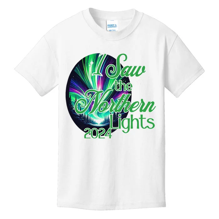 2024 I Saw The Northern Lights May 2024 Kids T-Shirt