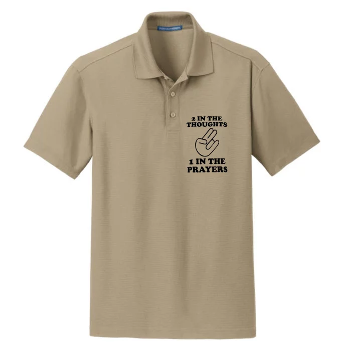 2 In The Thoughts 1 In The Prayers Dry Zone Grid Performance Polo