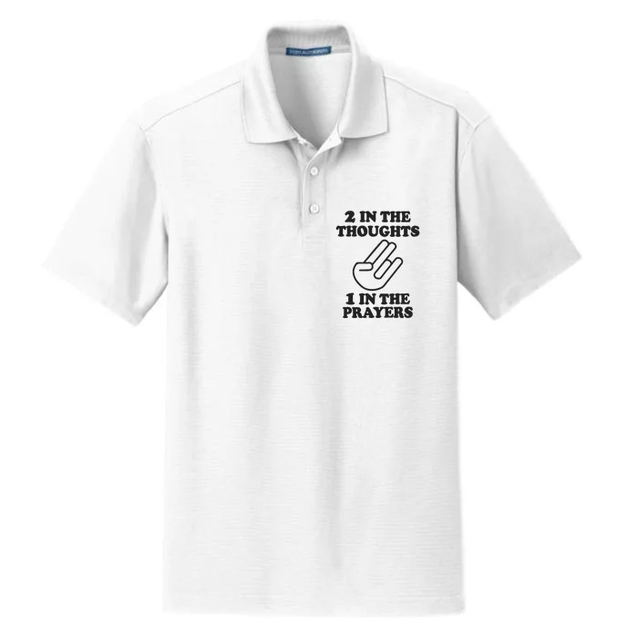 2 In The Thoughts 1 In The Prayers Dry Zone Grid Performance Polo