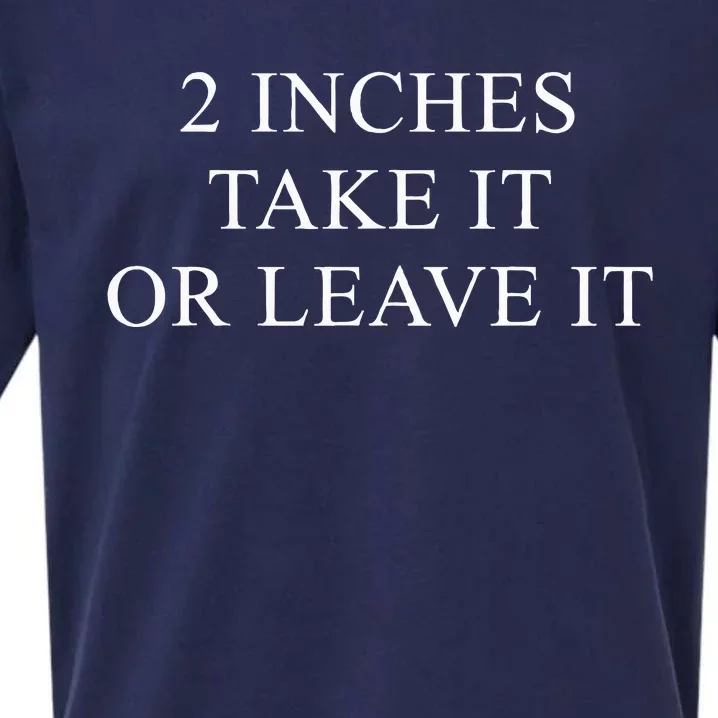 2 Inches Take It Or Leave It Sueded Cloud Jersey T-Shirt