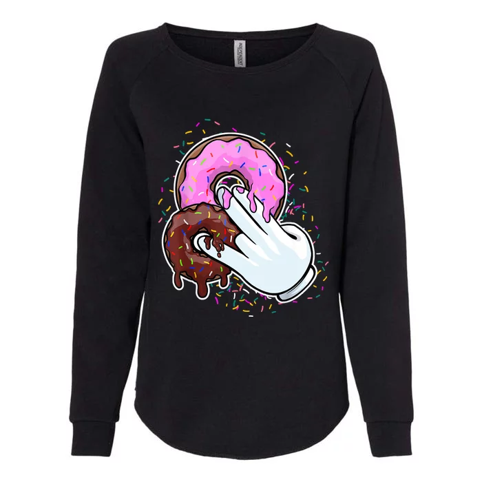 2 In The Pink 1 In The Stink Donut Sex Dirty Humor Christmas Womens California Wash Sweatshirt