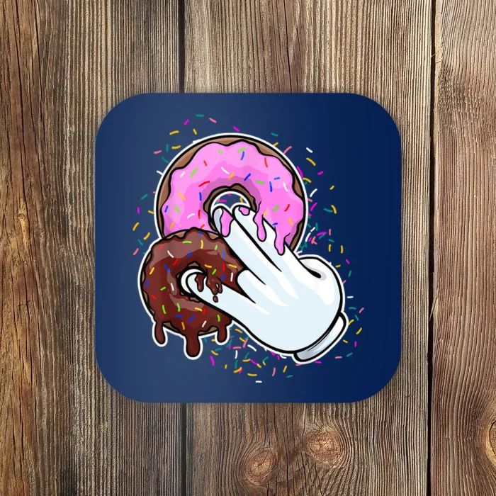 2 In The Pink 1 In The Stink Donut Sex Dirty Humor Christmas Coaster