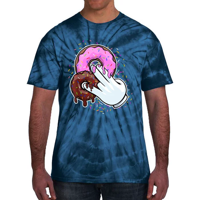 2 In The Pink 1 In The Stink Donut Sex Dirty Humor Christmas Tie-Dye T-Shirt