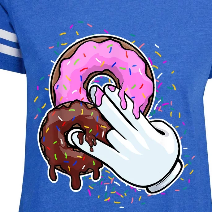 2 In The Pink 1 In The Stink Donut Sex Dirty Humor Christmas Enza Ladies Jersey Football T-Shirt