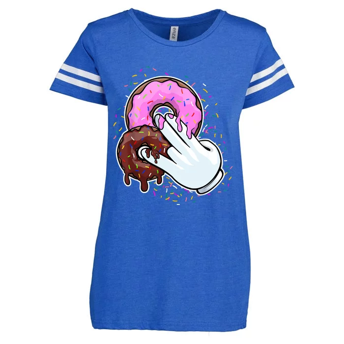 2 In The Pink 1 In The Stink Donut Sex Dirty Humor Christmas Enza Ladies Jersey Football T-Shirt