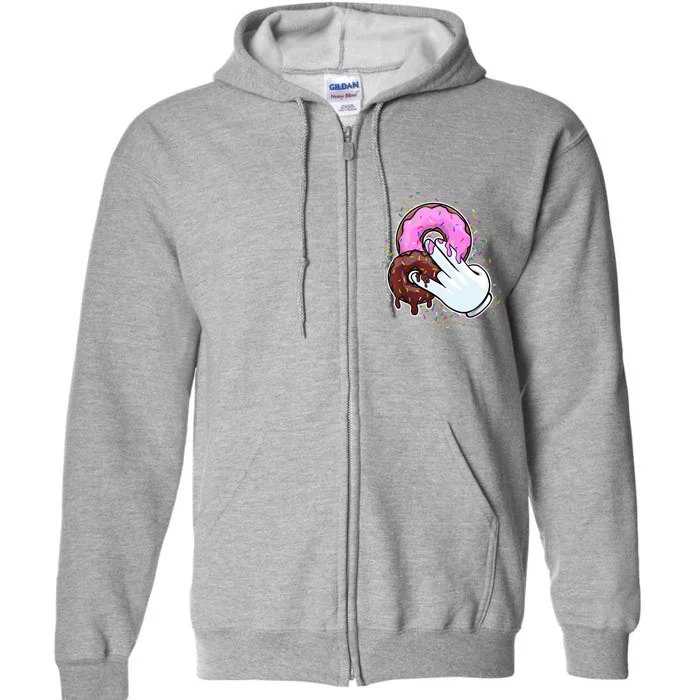 2 In The Pink 1 In The Stink Donut Sex Dirty Humor Christmas Full Zip Hoodie