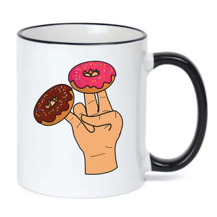 2 In The Pink 1 In The Stink Dirty Humor Donut Black Color Changing Mug